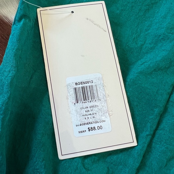 NWT BCBGeneration Teal/Green Track Pullover Windbreaker - Picture 12 of 12